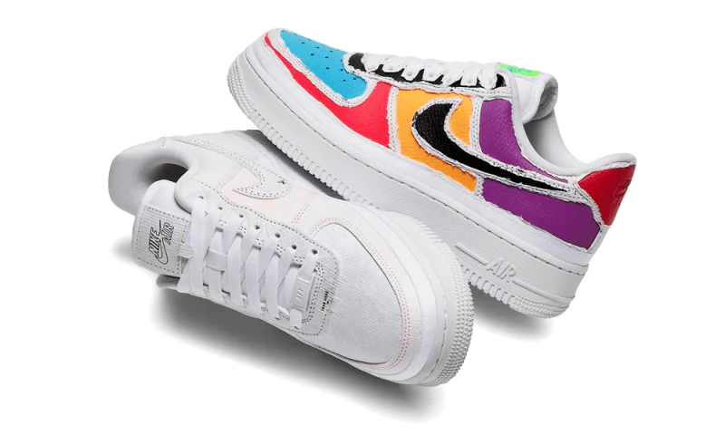 Nike Air Force 1 Tear Away Sail (Black Swoosh)